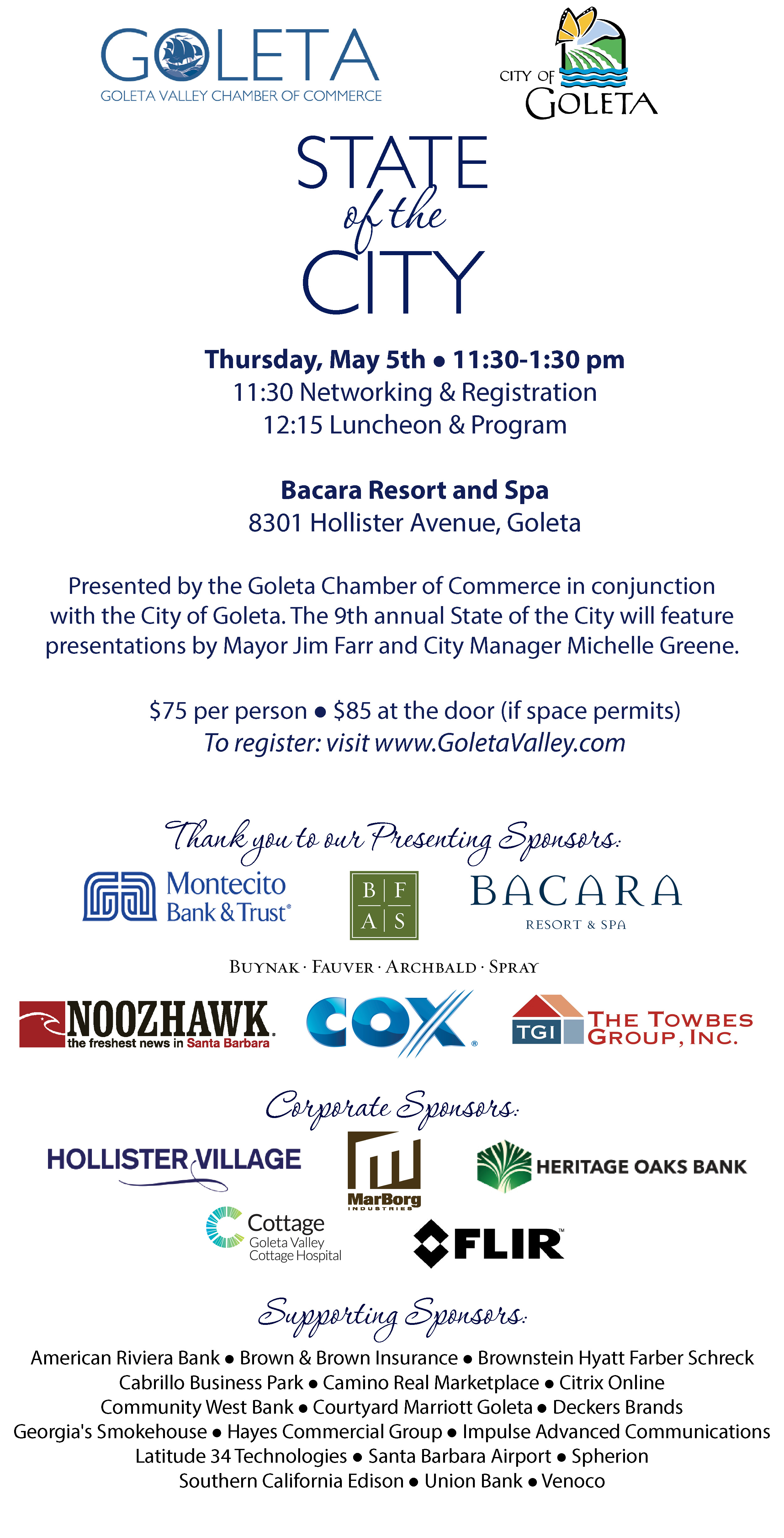 State of the City Invitation