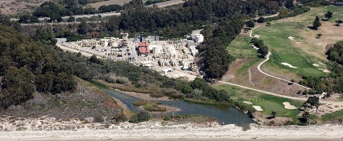 Ellwood Onshore Oil and Gas Facility (EOF) in the City of Goleta (photo courtesy of the California State Lands Commission)